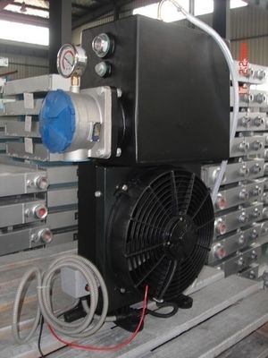 Sistema de refrigeração personalizado da placa e do permutador de calor da aleta com fã