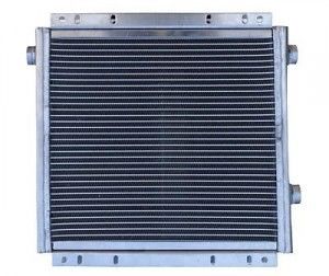Placa soldada vácuo do permutador de calor do compressor de ar - radiador de alumínio do óleo da aleta