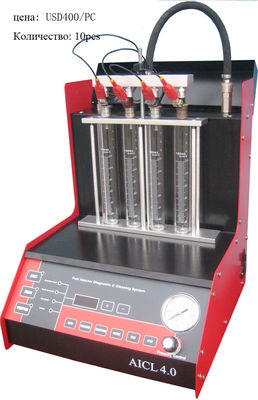 Verificador e líquido de limpeza do injector de combustível do carro para o cilindro 4