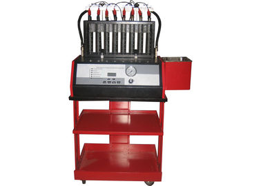 Máquina do líquido de limpeza do injector de combustível de 8 cilindros e verificador WDF-8H com a válvula de dreno manual