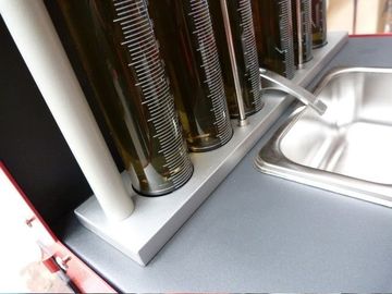 Máquina ultra-sônica do líquido de limpeza do injector de combustível suportável com exposição de diodo emissor de luz