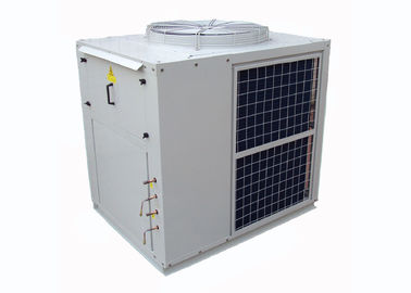 Ar exterior a unidade de condensação de refrigeração do compressor do rolo canalizou condicionador de ar rachado