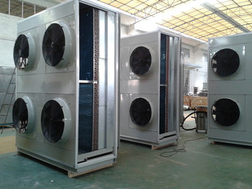 Ar exterior a unidade de condensação de refrigeração do compressor do rolo canalizou condicionador de ar rachado